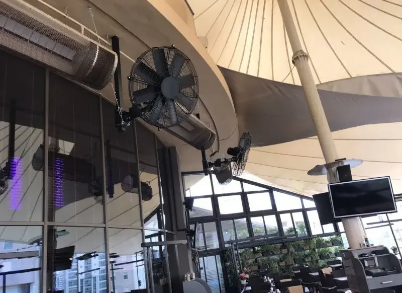 Wall mounted HVLS Fan